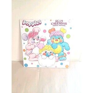 New Sealed 2019 Popples Wall Calendar